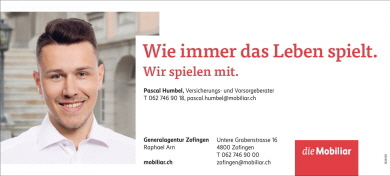 Mobiliar Versicherungen, Pascal Humbel, Zofingen